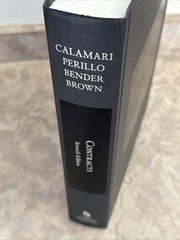 Cases and Problems on Contracts Calamari 7th Edition Like New Hardcover