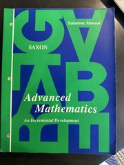 Saxon Advanced Mathematic Set Of 4 Books