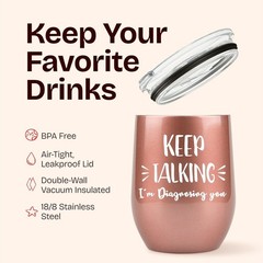 12oz Psychology Tumbler – Keep Talking I’m Diagnosing You – Perfect Gift for …