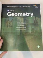 Texas Geometry Houghton Mifflin Harcourt Teacher Edition with Solutions Key
