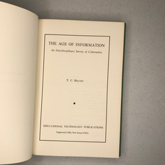 The Age of Information Interdisciplinary Survey of Cybernetics 1971 Helvey HC DJ