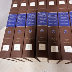 New Grove Dictionary Of Music And Musicians Stanley Sadie 20 Vol HB 1980 ExLib