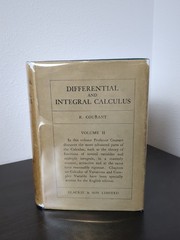Differential and Integral Calculus ~ R Courant ~ Complete Hardcover Set Lot