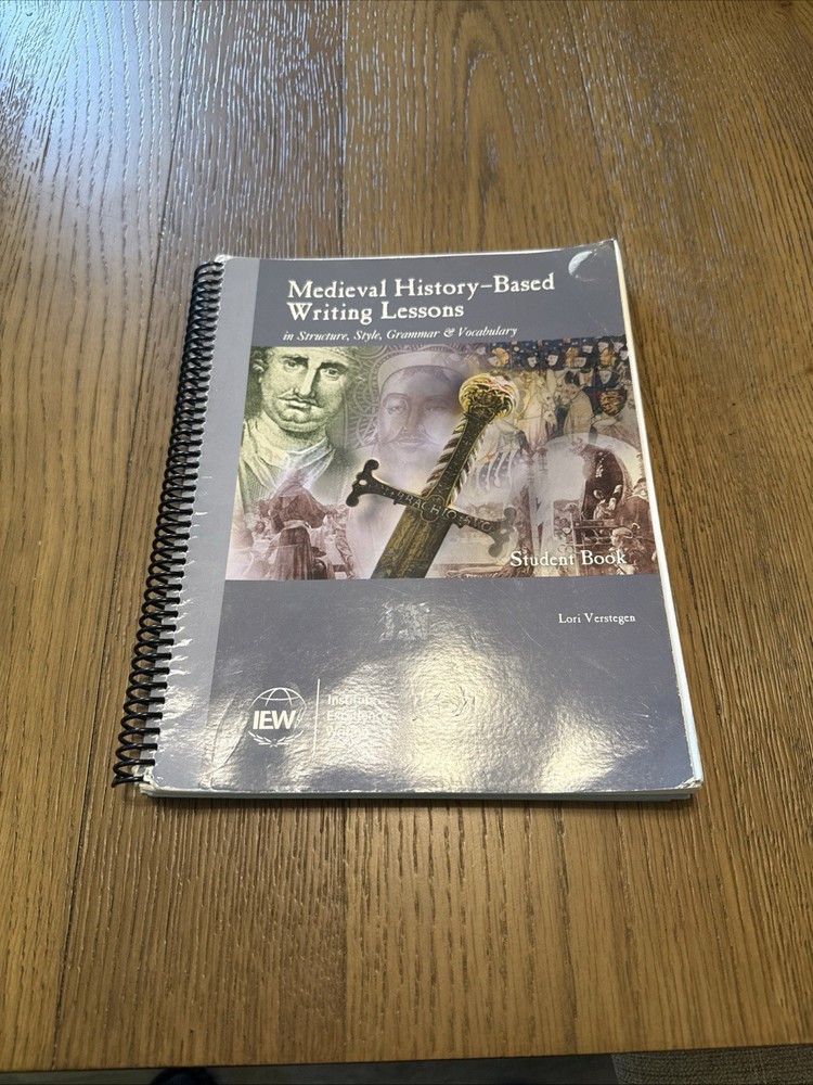 Medieval History-based Writing Lessons by Lori Verstegen (Spiral)