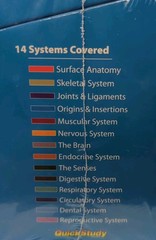 QuickStudy Anatomy 2 Flash Cards by Vincent Perez 300 Count 14 Systems SEALED
