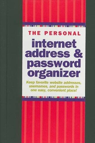 The Personal Internet Address & Password Log Book – Hardcover-spiral – GOOD