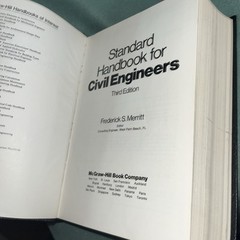 Standard Handbook for Civil Engineers – Hardcover By Frederick S. Merritt – GOOD
