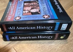 Homeschool All American History TWO COMPLETE SETS ! vol. 1 & 2