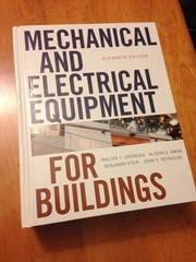 Mechanical and Electrical Equipment for Buildings – by Grondzik