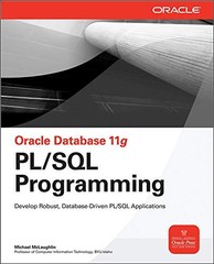 ORACLE DATABASE 11G PL/SQL PROGRAMMING (ORACLE PRESS) By Michael Mclaughlin Mint