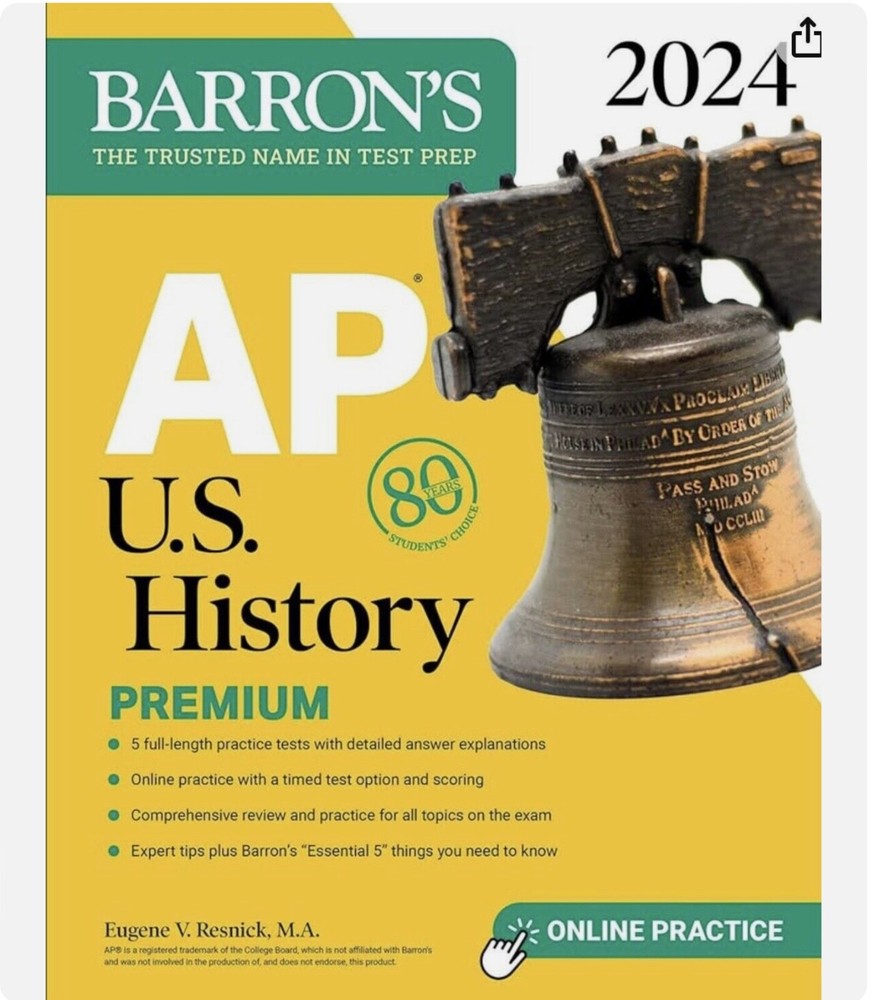 Barron’s AP Prep Ser.: AP U. S. History Premium, 2024: Comprehensive Review