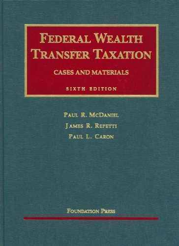 Federal Wealth Transfer – Hardcover, by McDaniel Paul; Repetti – Very Good