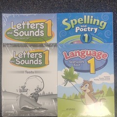 Abeka Lot of 4 Workbooks: Language Seatwork, Phonics, Spelling & Poetry 1 5th