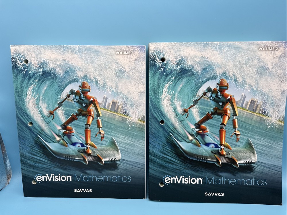 Savvas enVision Mathematics Accelerated Grade 7 Student Volume 1 & 2 NEW