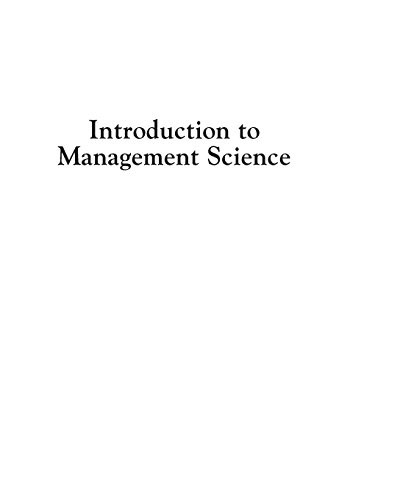 Introduction to Management Science (12th Edition) – Hardcover – VERY GOOD