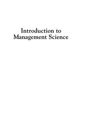 Introduction to Management Science (12th Edition) – Hardcover – VERY GOOD