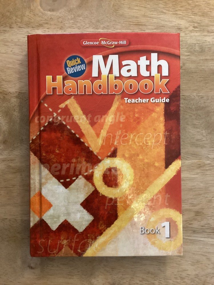 Quick Review Math Handbook Teacher Guide Book 1 (new)(Glencoe McGraw Hill)