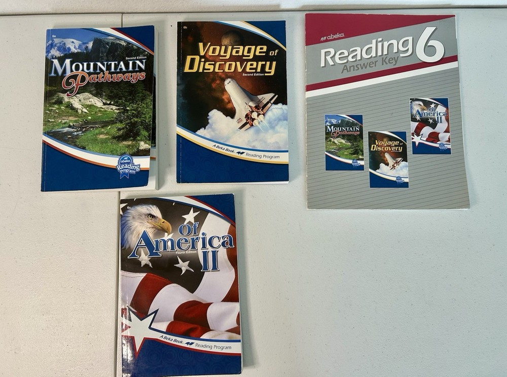 Abeka 6th Grade Reading Set 3 Readers & Answer Key No Writing Clean