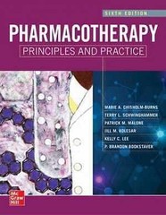 Pharmacotherapy Principles and – Hardcover, by Chisholm-Burns Marie A.; – Good