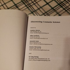 Discovering Cosmetic Science by Allan Eastham (2020, Uk-Trade Paper)