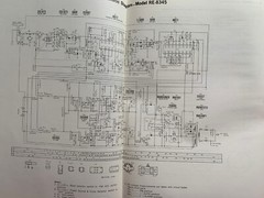 Panasonic RE-8345 FM/AM Radio Digital Flip Alarm Clock ORIGINAL Service Manual