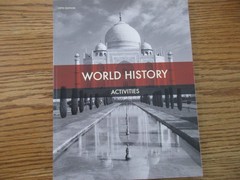 BJU World History (5th edition) set (student/teacher/activities/activities key/t