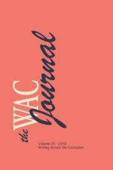 WAC Journal 29 (Fall 2018), Like New Used, Free shipping in the US