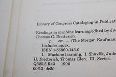Machine Learning Ser.: Readings in Machine Learning by Jude W. Shavlik (1990, Tr