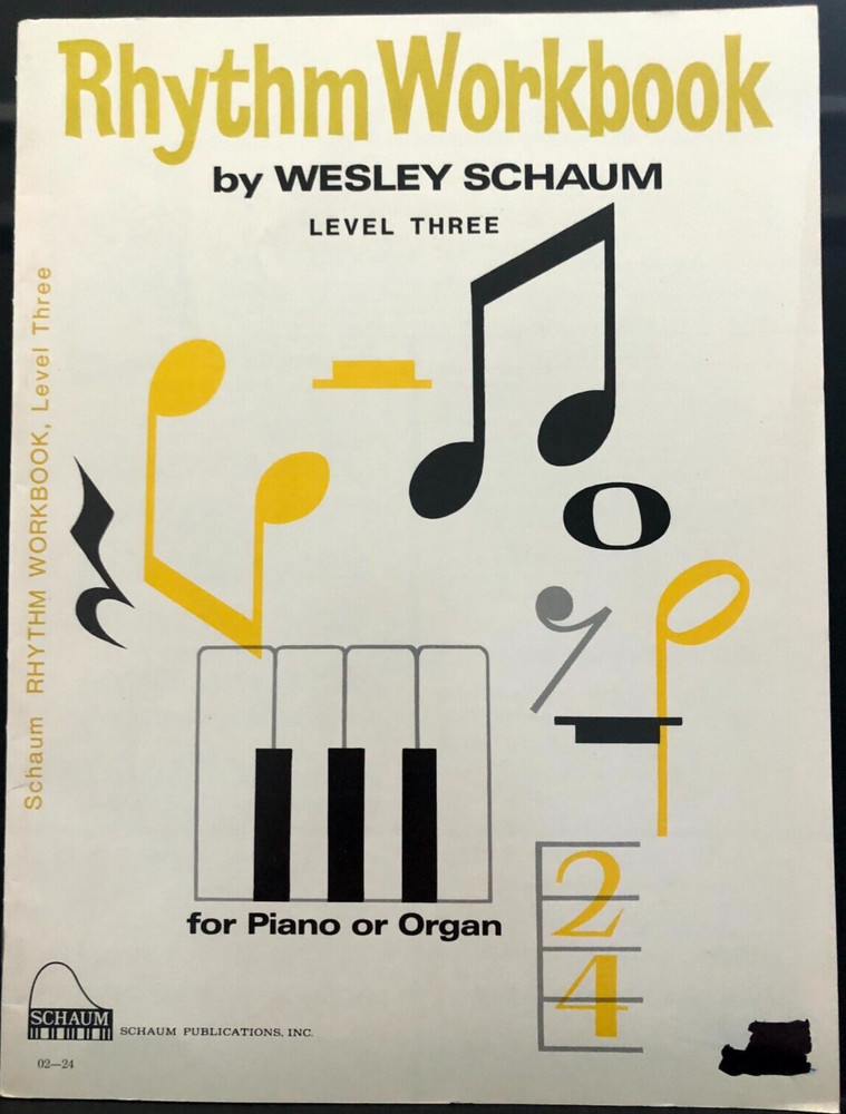 Schaum Rhythm Workbook for Piano: Level 3
