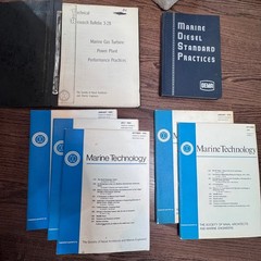 Vintage Marine Engineering Lot Diesel Practice SNAME Journal Bulletins 1976 1985