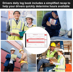 10 Pack Driver Daily Log Book 8.5″ x 5.5″ Log Book with Detailed Driver Vehicle