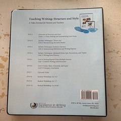 Teaching Writing: Structure and Style [Seminar Workbook] by Andrew Pudewa