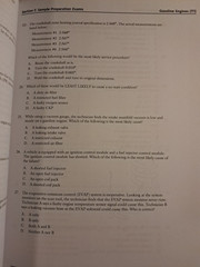 ASE TEST PREPARATION – T1 GASOLINE ENGINES (ASE TEST By Cengage Learning Delmar