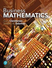Business Mathematics – Paperback, by Clendenen Gary; Salzman – Very Good s