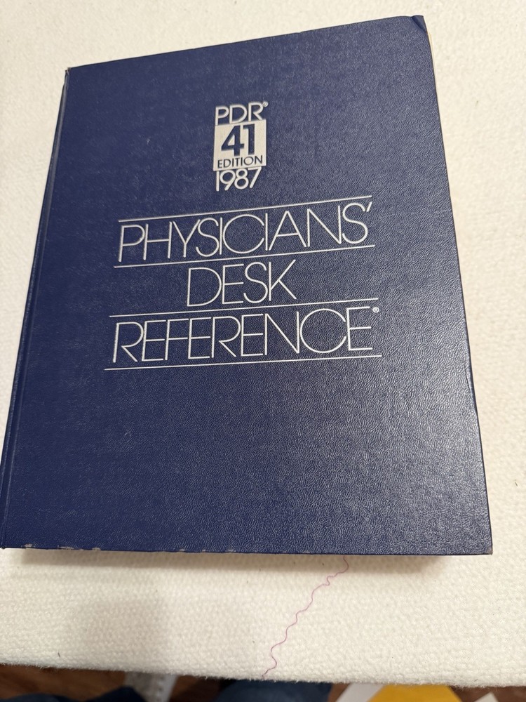 Vintage 1987 Physicians’ Desk Reference 41st Edition