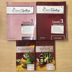 Lot 4 All About Reading Spelling Level 3 Teacher’s Manuals Readers 1-2 ALL COLOR