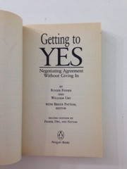 Getting to Yes – Roger Fisher (1991, Paperback)