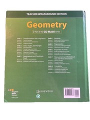 HMH Geometry, Teacher Wraparound Edition, Common Core Edition (2018) Homeschool