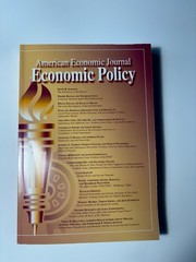Economic Policy by American Economic Journal Vol 13. #4