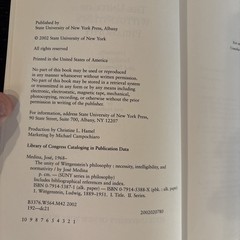 The Unity of Wittgenstein’s Philosophy…- Jose Medina (signed copy)