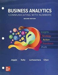 Loose-Leaf for Business Analytics – Loose Leaf, by Jaggia Sanjiv; Kelly – New h