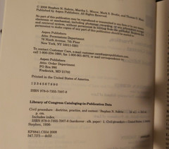 Aspen Publishers Civil Procedure Doctrine Practice & Content 3rd Edition Law HC