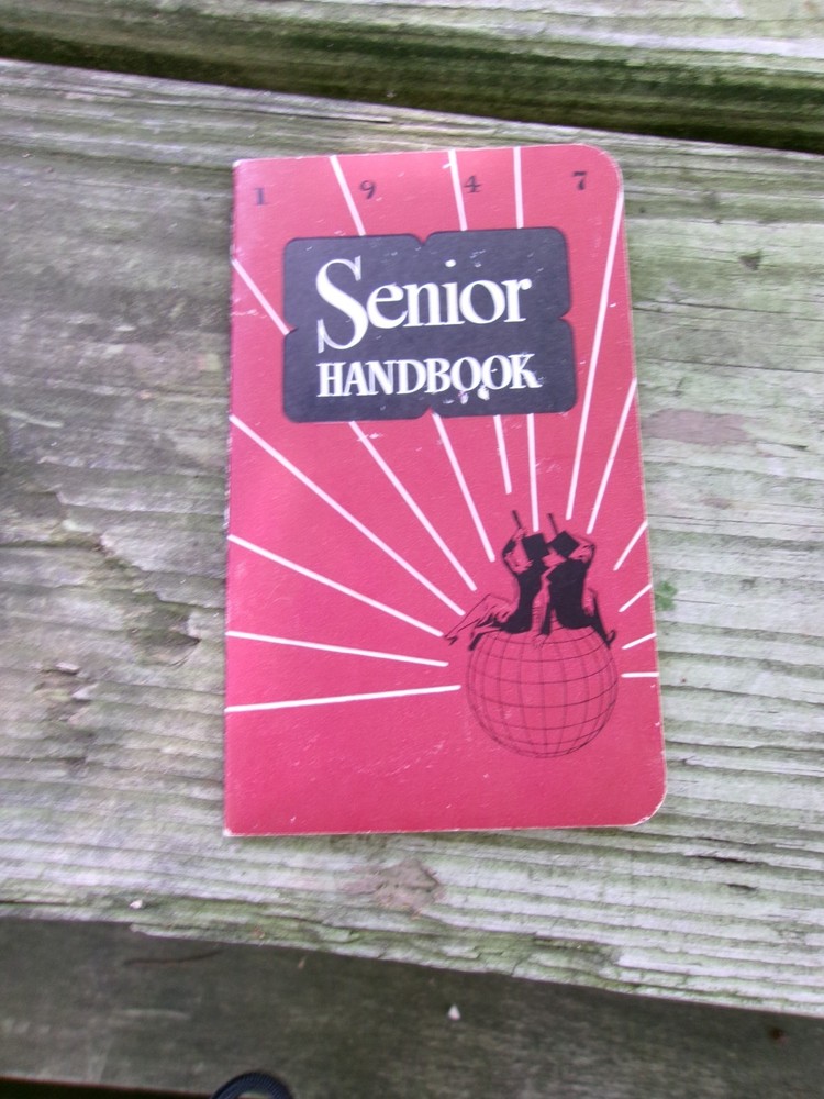 UNUSED Vtg. 1947 STRAYER COLLEGE WASHINGTON D.C. SMALL SENIOR HANDBOOK