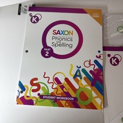 Saxon phonics & spelling K Kindergarten, student Workbooks, Tiles, Alpha, 2022