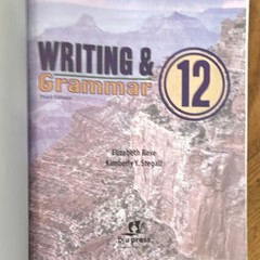 BJU Press Writing & Grammar 12 High School Textbook 3rd Ed Paperback 2002 465p