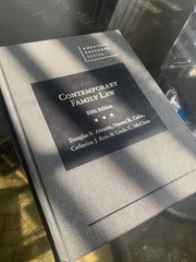 American Casebook Ser.: Contemporary Family Law by Naomi R. Cahn, David…