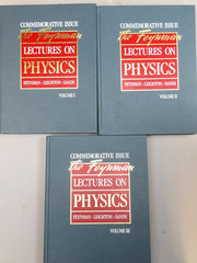 Feynman Lectures on Physics 1989 Commemorative 3 Vol Box Set HC Slip case