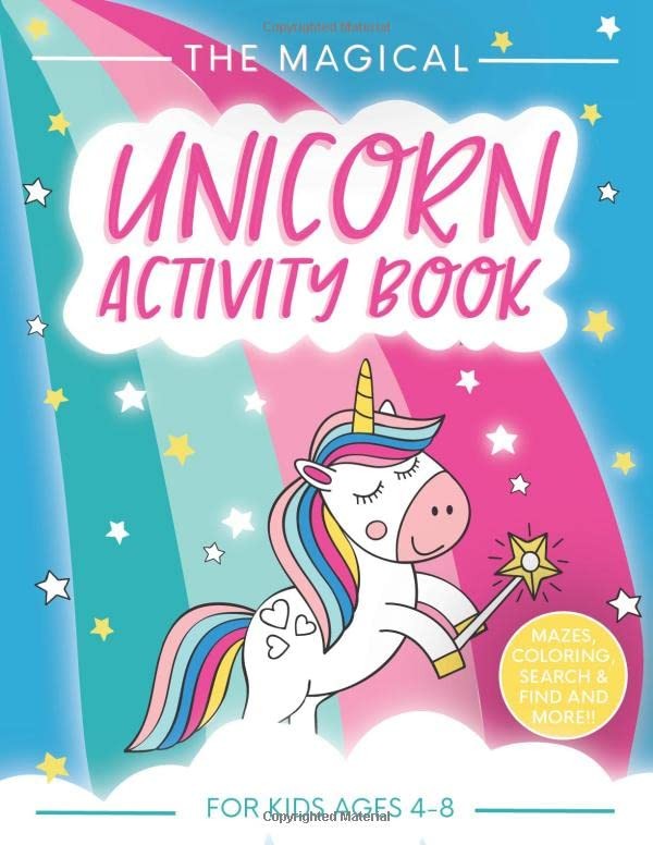 The Magical Unicorn Activity Book for Kids Ages 4-8: A Fun and Educational C…