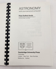 Astronomy with Your Personal Computer by Duffett-Smith, Peter 1985 Spiral Bound