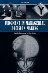 Judgment in Managerial Decision Making – Hardcover By Bazerman, Max H. – GOOD